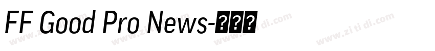 FF Good Pro News字体转换
